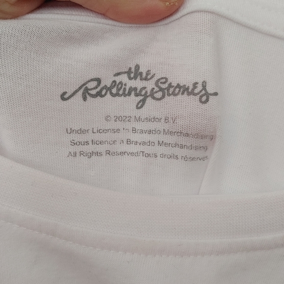 Rolling Stones white Tee 3x - Picture 3 of 4